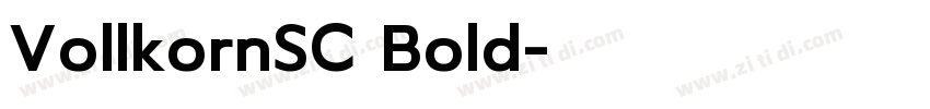 VollkornSC Bold字体转换